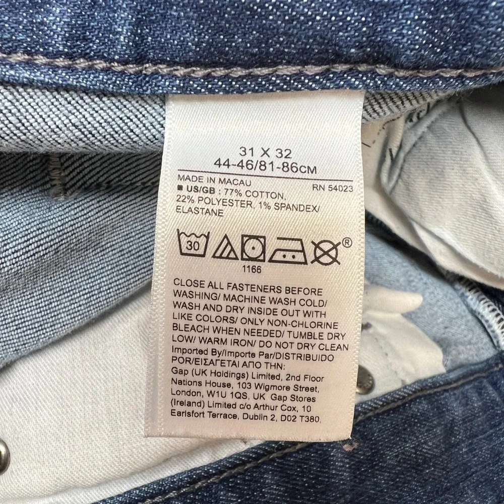 Banana Republic Jeans Mens 31x32 Blue Denim Slim Fit Rapid Movement Dark Wash